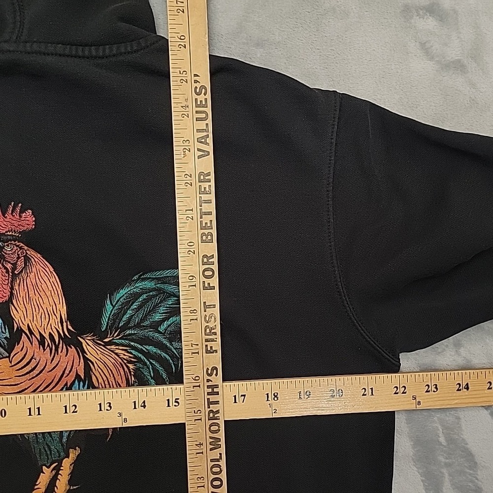 Black Rifle Coffee Company Full Zip Hoodie Men M Black Tactical Rooster Graphic - Picture 7 of 7